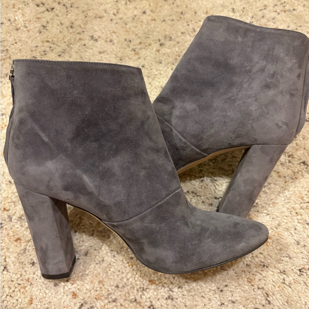 J. Crew Adele Suede Ankle Boots in Grey Size 7.5